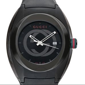 Gucci Unisex Black Silicone Watch Brand New with Box